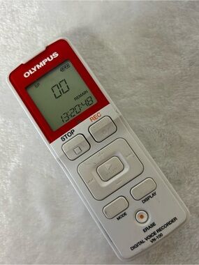 Olympus Digital Voice Recorder VN-100 in White and Red